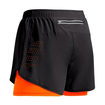 Men's Running Shorts Quick-drying Fitness ventilate Double Layer Shorts Men New Sport Workout Training Bodybuilding Short Pants