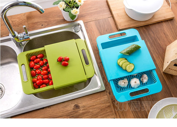Sinks Drain Basket Cutting Board Vegetable Meat Tools Kitchen Accessories Chopping Board