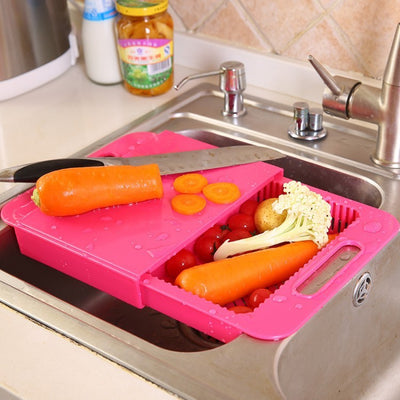 Sinks Drain Basket Cutting Board Vegetable Meat Tools Kitchen Accessories Chopping Board