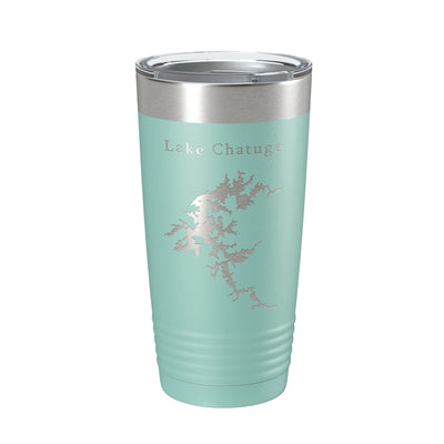 Lake Chatuge Map Tumbler Travel Mug Insulated Laser Engraved Coffee Cup Georgia North Carolina 20 oz-12