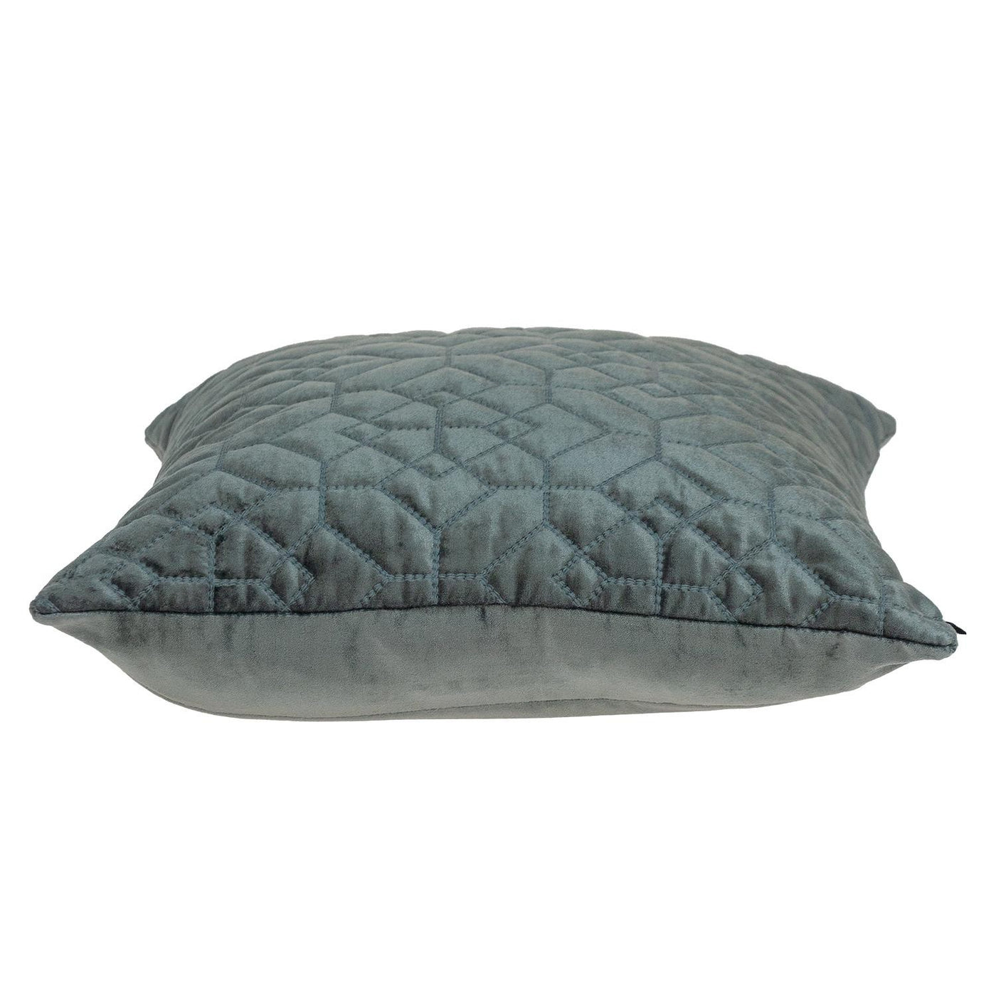 20" Charcoal Cotton Blend Throw Pillow-3