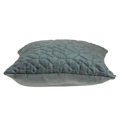 20" Charcoal Cotton Blend Throw Pillow-3