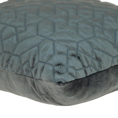 20" Charcoal Cotton Blend Throw Pillow-4
