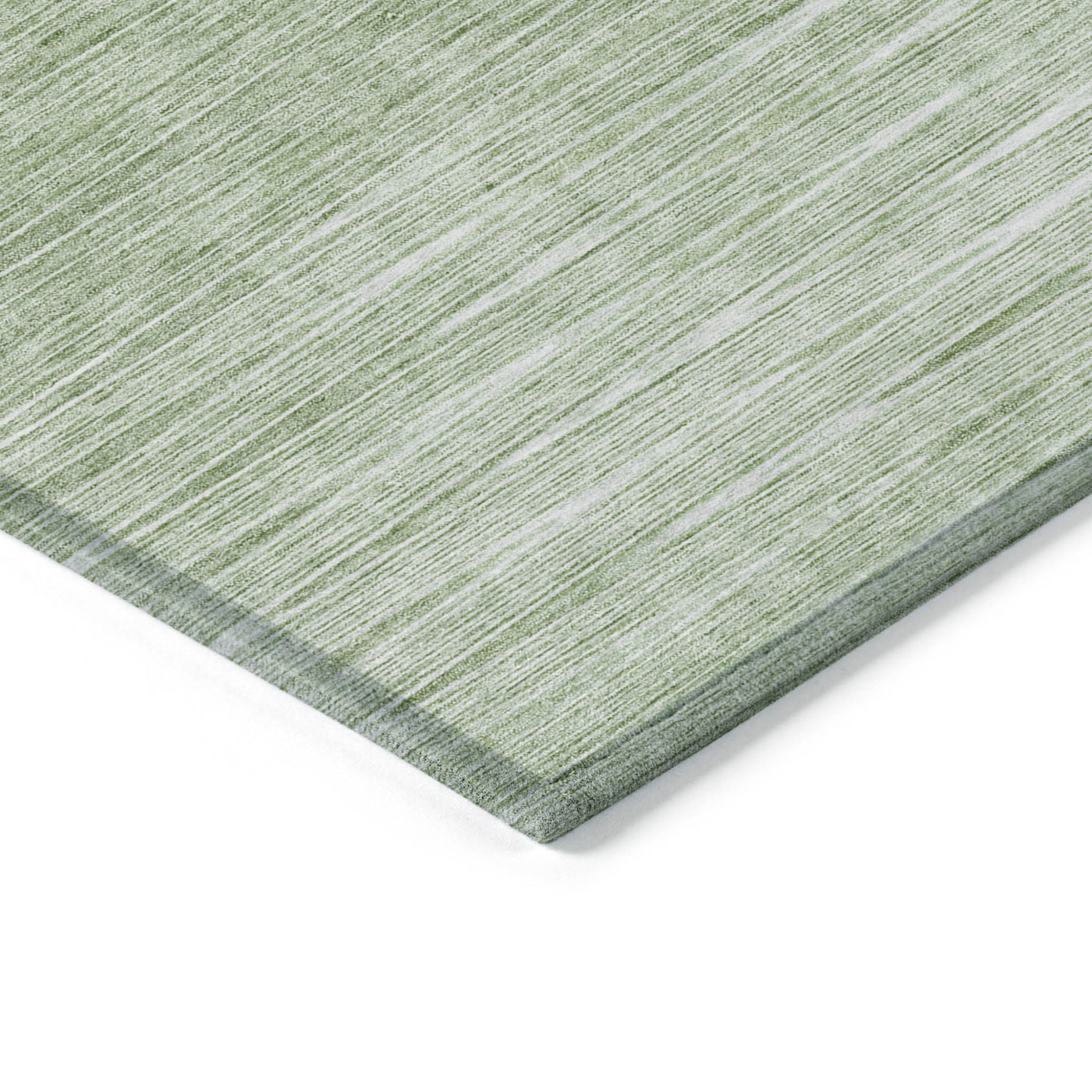 5' X 8' Artichoke Green And Green Abstract Washable Indoor Outdoor Area Rug-4