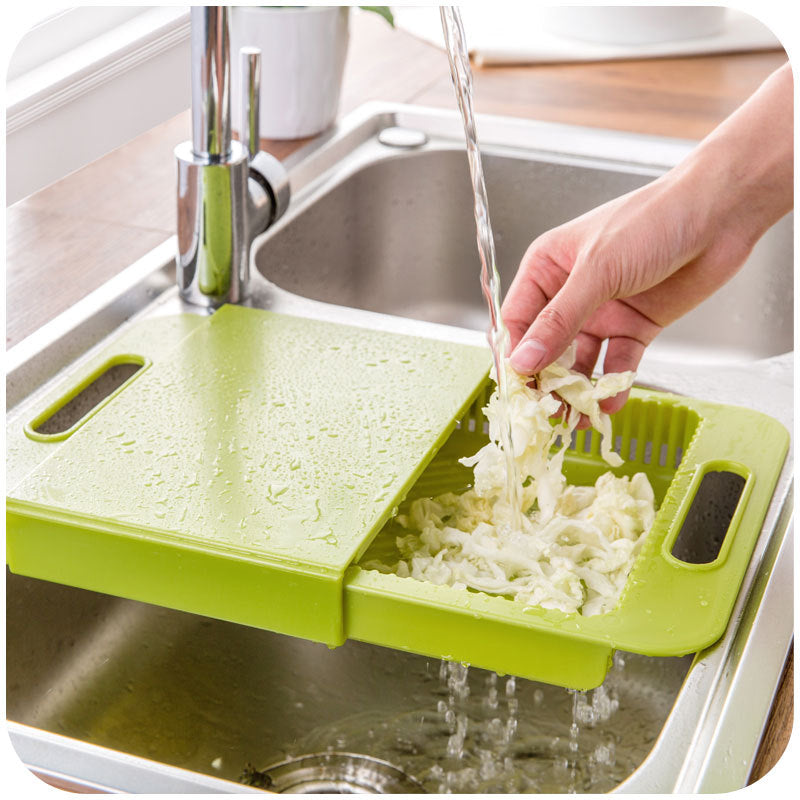 Sinks Drain Basket Cutting Board Vegetable Meat Tools Kitchen Accessories Chopping Board