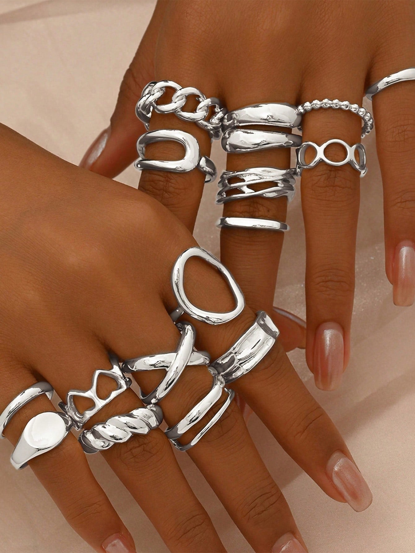 Women's Love Design Open Ring Suit