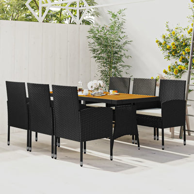 vidaXL Patio Dining Set Garden Outdoor Wicker Conversational Set PE Rattan-8