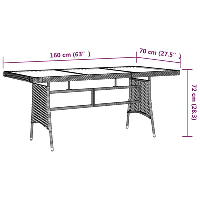 vidaXL Patio Dining Set Garden Outdoor Wicker Conversational Set PE Rattan-2