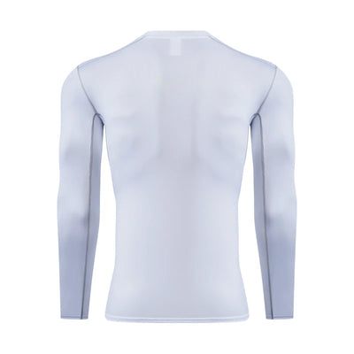 2024 Men's Long Sleeved Sports T-Shirt With High Elasticity And Quick Drying Solid Color Long Sleeves