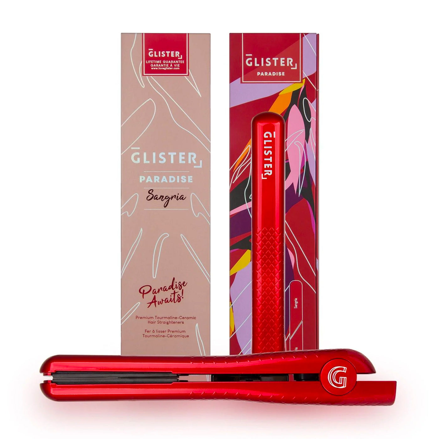 Paradise 1.25" Flat Iron with Tourmaline Gemstone Infusion-6
