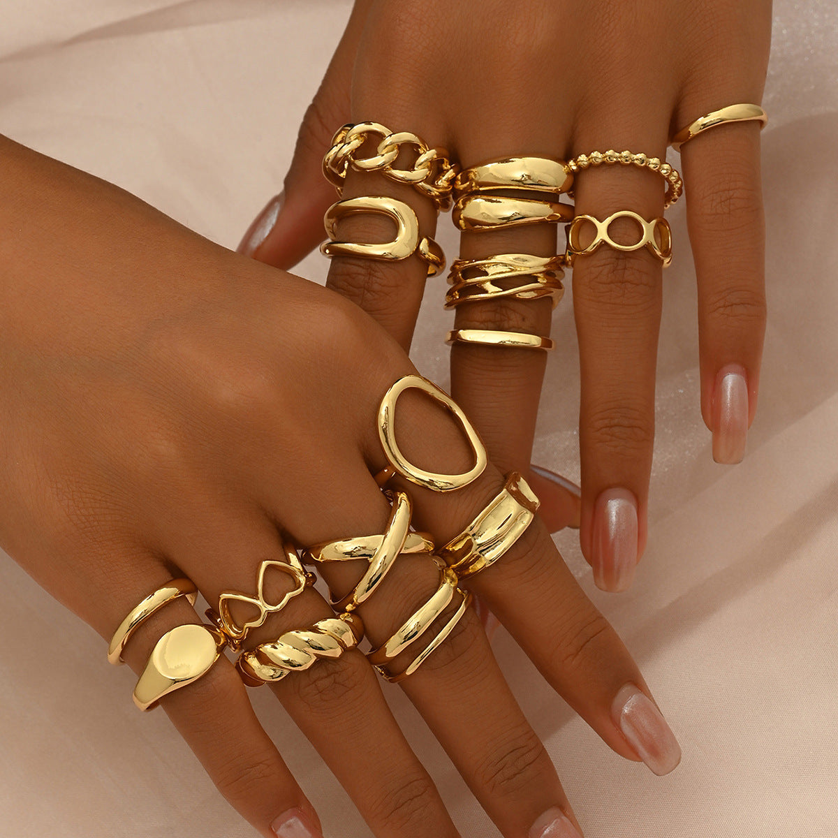 Women's Love Design Open Ring Suit